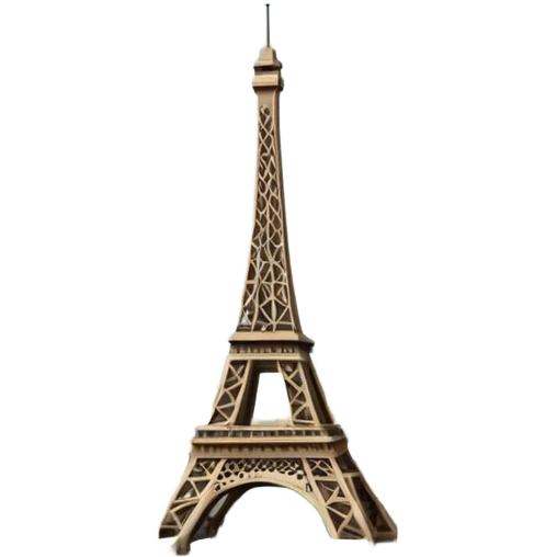 Make a full city of Paris with the Eiffel Tower in the background and some Paris buildings in front  emoji