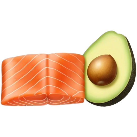 smoked salmon and avocado  emoji