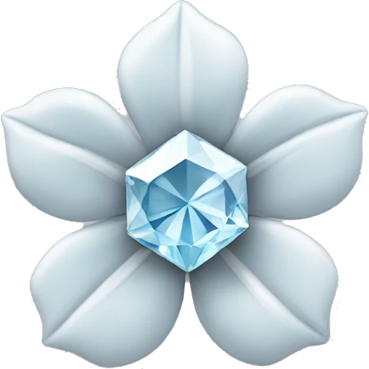 Dimond flower emoji