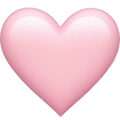 light pink heart  emoji