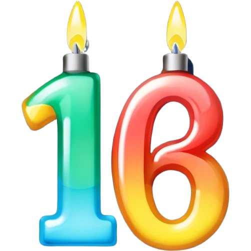 the number "1637" with Christmas lights wrapping it emoji