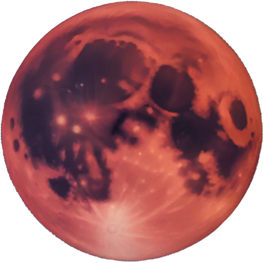 Red moon emoji