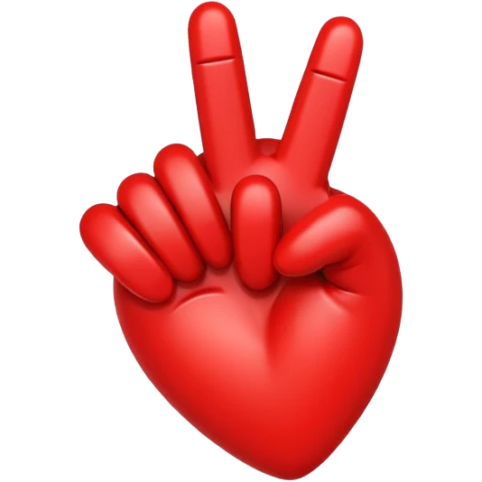 Heart with middle finger emojis emoji