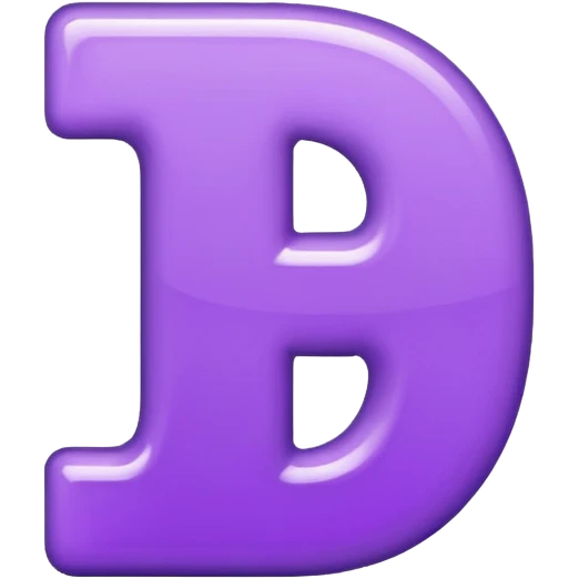 letter t purple emoji