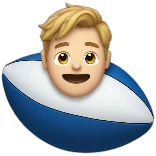 rugby balloon emoji
