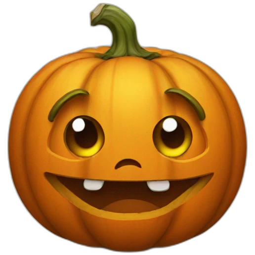funny pumpkin emoji