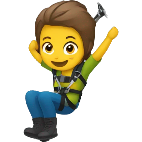 Ziplining emoji