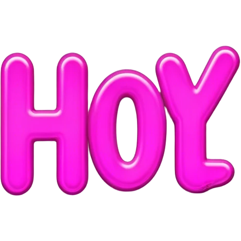 pink neon sign with the word hot emoji