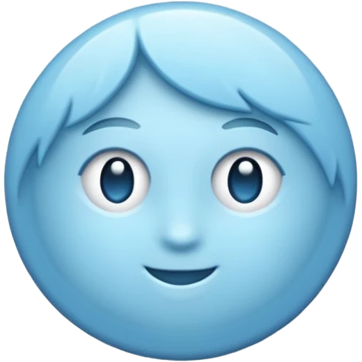 Circulo celeste claro con un visto en el centro blanco emoji