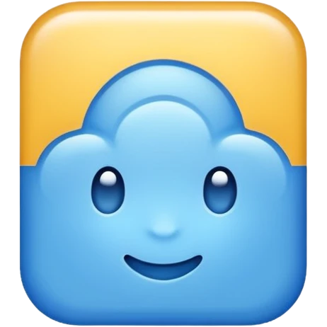 A square blue check emoji