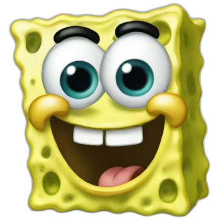 Silly SpongeBob emoji
