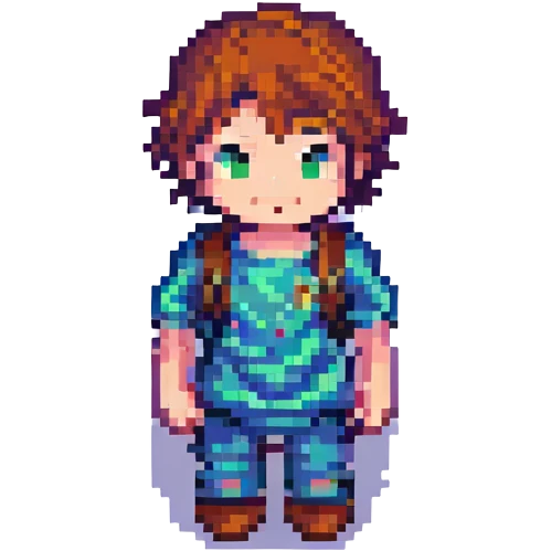 boy, pixel art style emoji