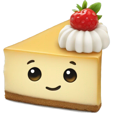 Cheesecake funny emoji