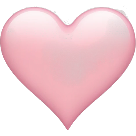 Light pink heart emoji