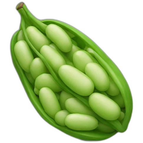 Un haricots qui applis emoji