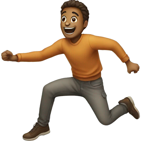 a man jumping emoji