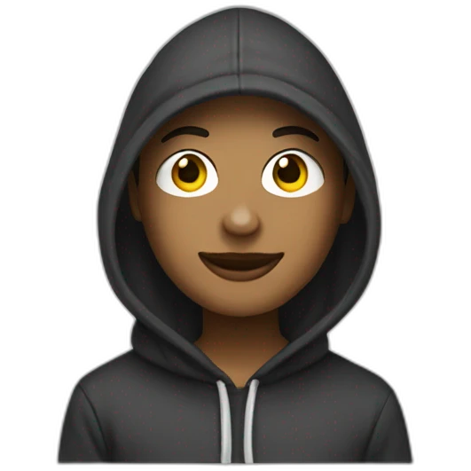 create me a character with Snapchat's Bitmoji style, having a hood with dollar-shaped eyes emoji
