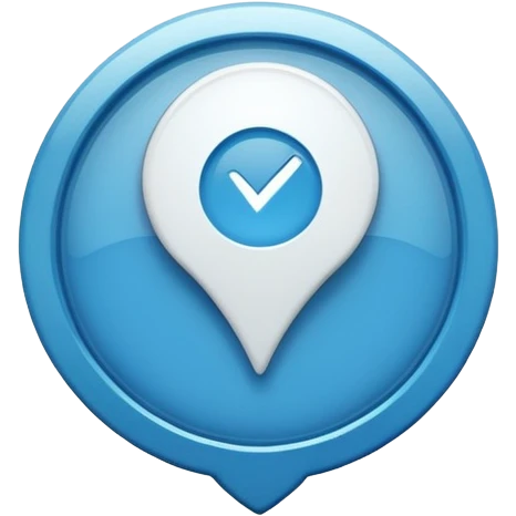 Small blue verified badge that are used in social media  emoji