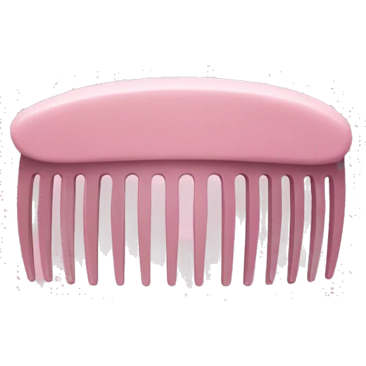 pastel pink round comb emoji