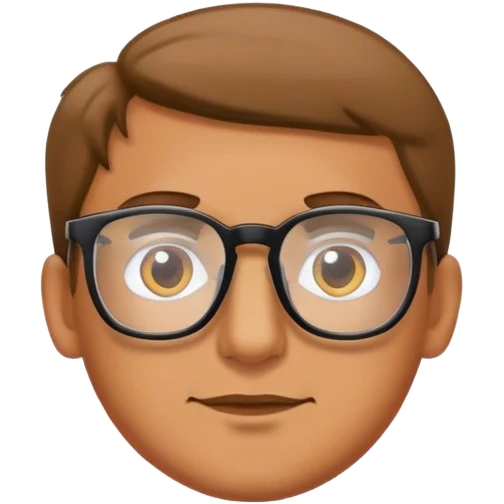 Eliyle Gözlük yapan adam emoji