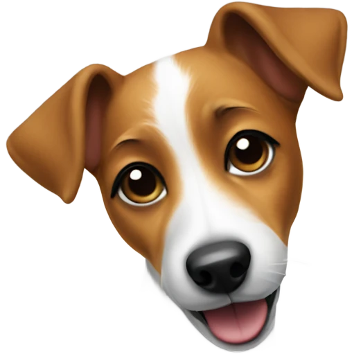 Jack Russell dog emoji