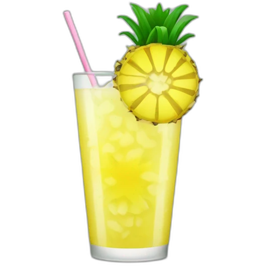 Lemonade with pineapple  emoji