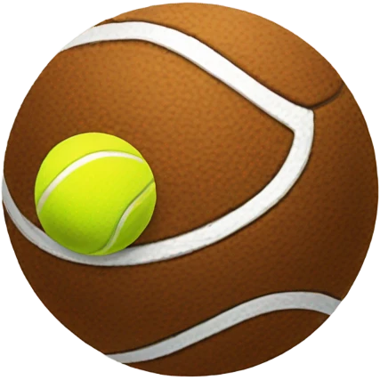 Brown tennis ball emoji
