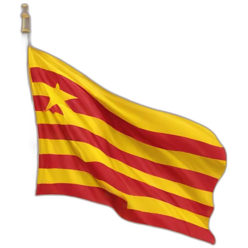 Catalan flag yellow and red emoji