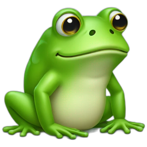 worry frog with back pain emoji