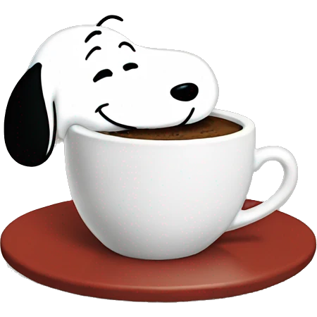 Snoopy coffe and te  emoji