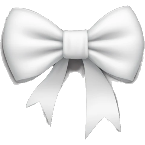 white bow emoji