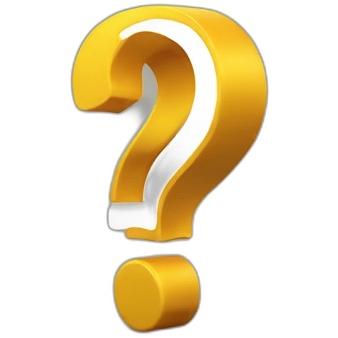 question mark 3d emoji