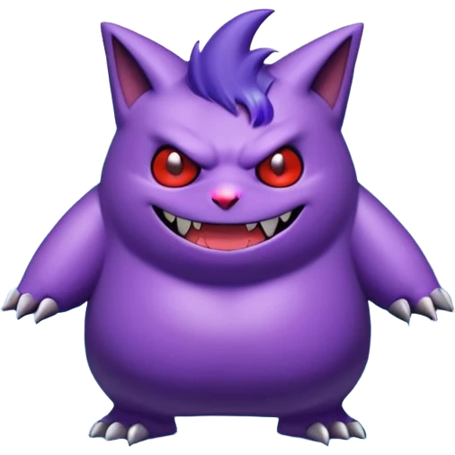 gengar from pokemon on a huge waterfall using poison magic emoji