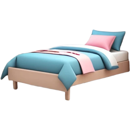 3D rendering realistic still life ultra detailed teenage girls bedroom, with walls emoji