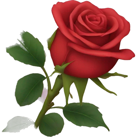 biting rose emoji
