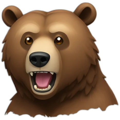 À grizzly hungry emoji