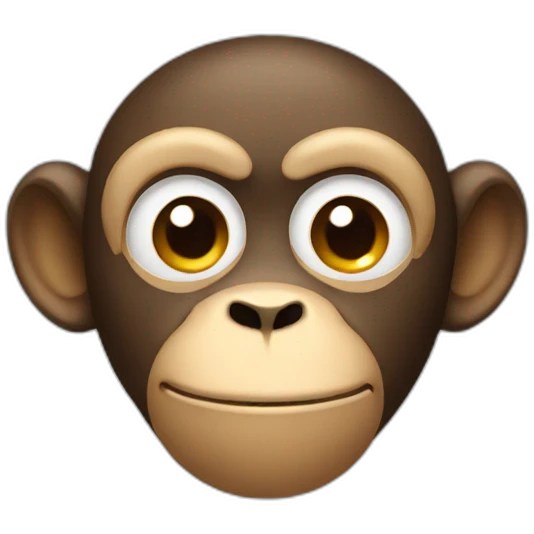 monkey with a closed eye emoji