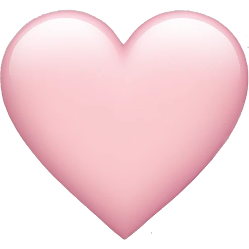 Light pink heart emoji