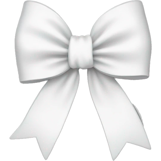 White bow emoji