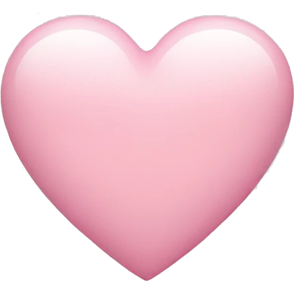 Light pink heart emoji