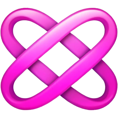Infinity pink emoji