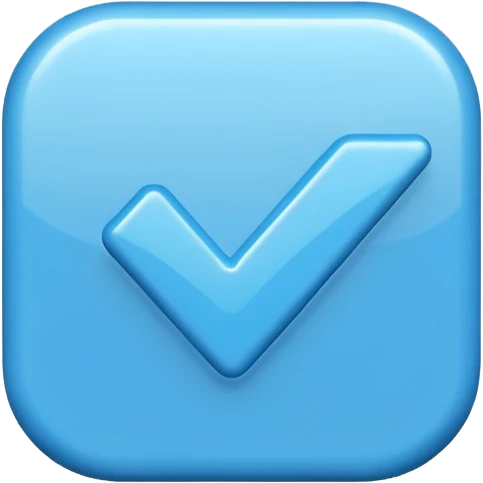 make a blue tick emoji emoji