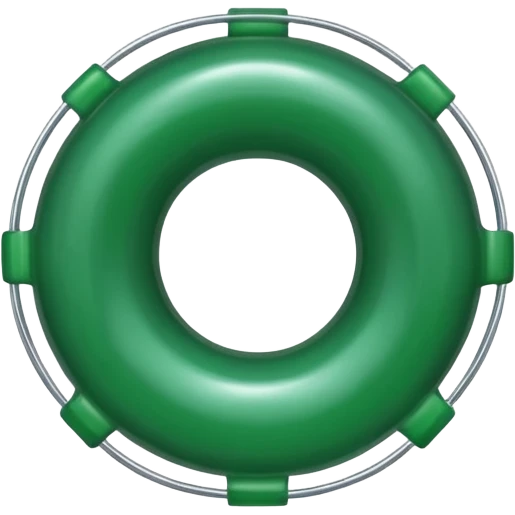 dark green lifesaver emoji