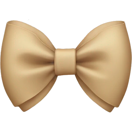 Beige bow  emoji
