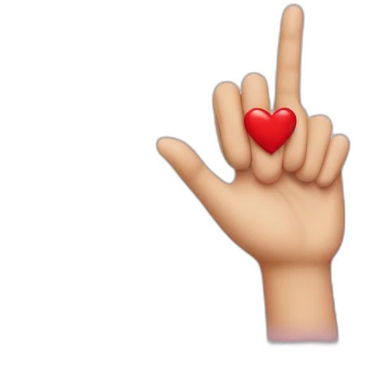 Coeur avec les main emoji