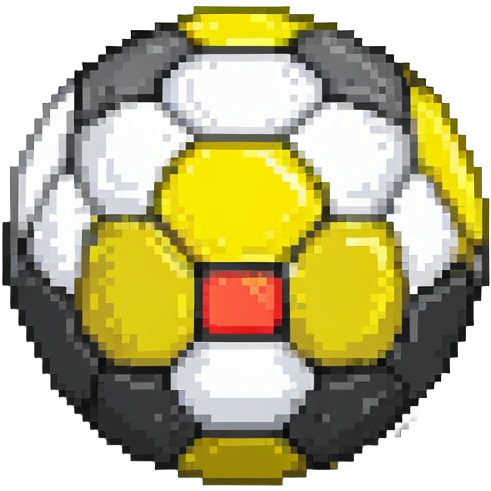 Ultra Ball from Pokemon, black and yellow top half, white bottom half emoji