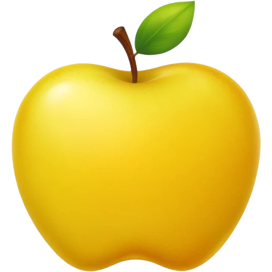 Yellow apple emoji