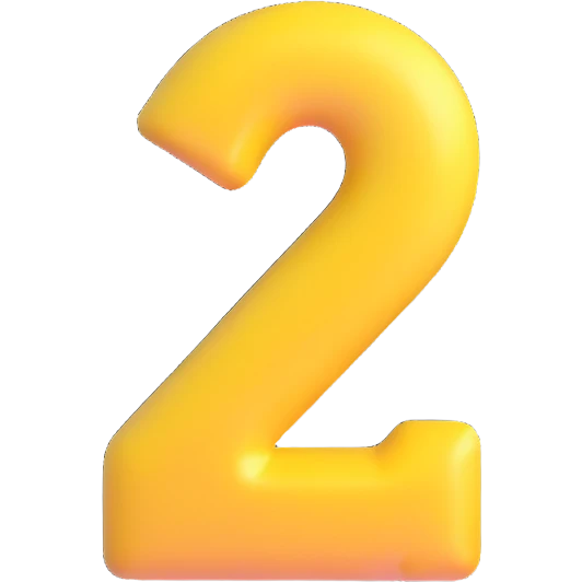 number 4 in 3D Emoji style, with a glossy finish emoji