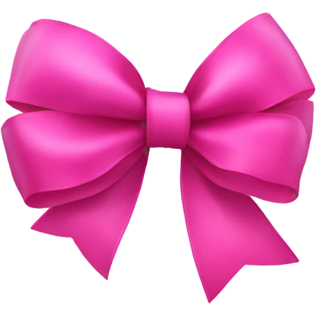 Pink bow emoji