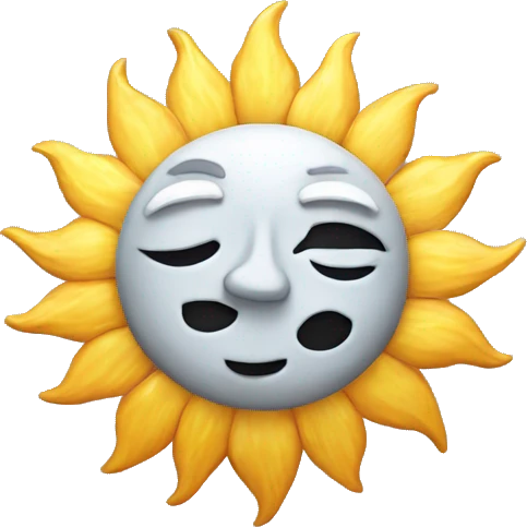 sun and moon emoji